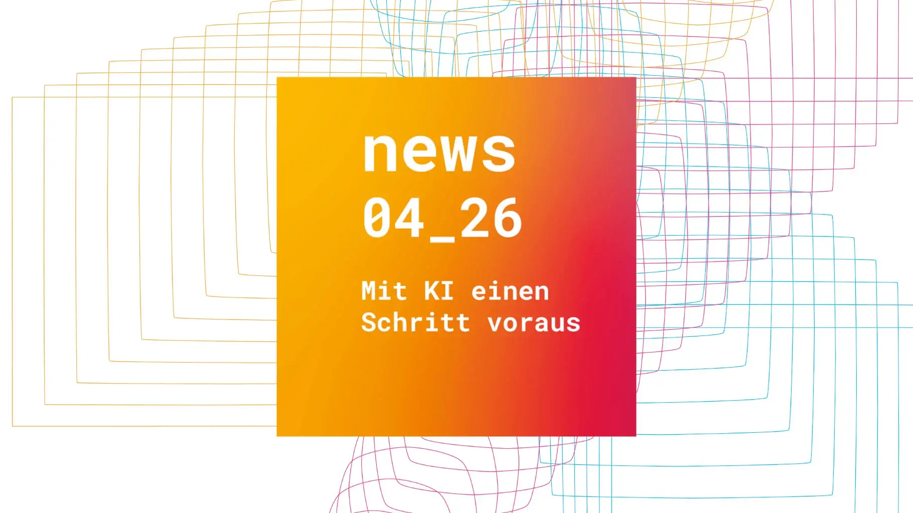 Abstraktes Titelvisual zur News über Künstliche Intelligenz in der Designlehre und ihre Rolle in der digitalen Gestaltung.